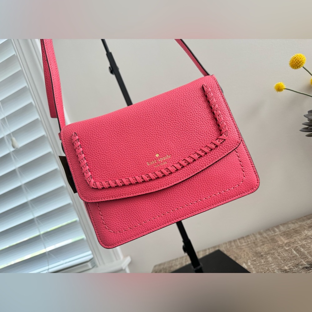 NWT Kate Spade Nilla Hughes Street Leather Crossbody Bag WKRU5231 - Warm Guava